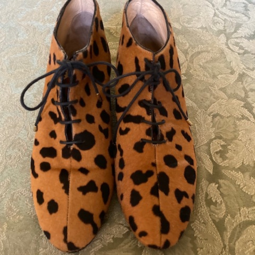 Charlotte Olympia Leopard Print Ankle Boots